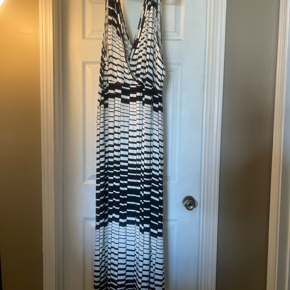 Black and White Maxi Dress